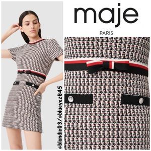 Maje “Rivi” Tweed Pattern Dress FR36/US 4